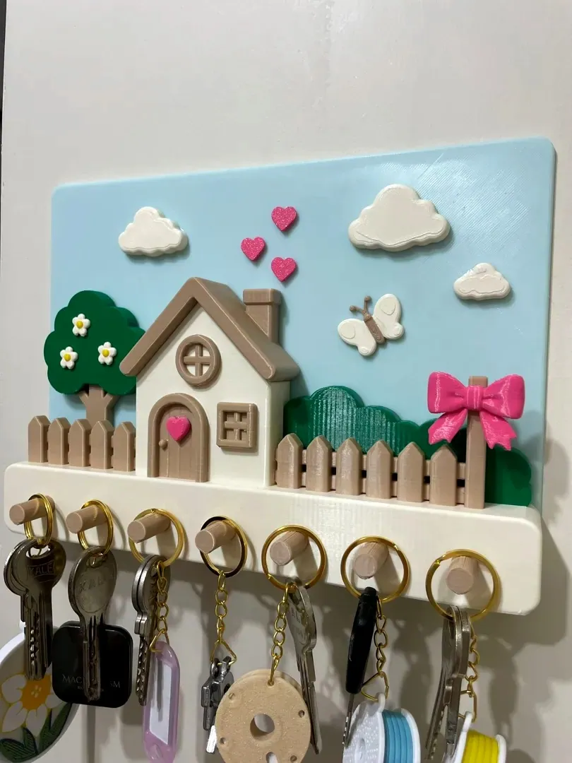 Home Sweet Home Ev Temalı Anahtar Askılığı