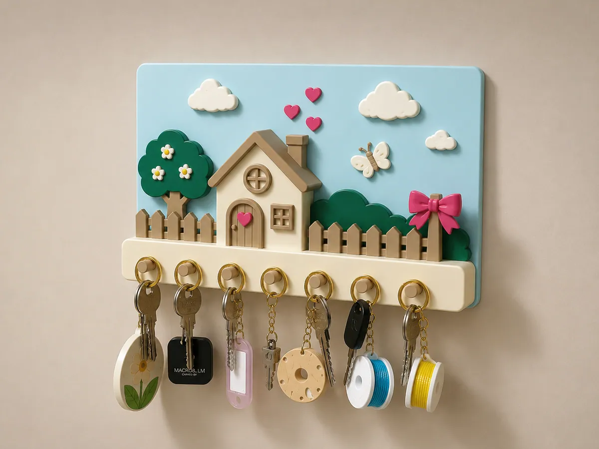 Home Sweet Home Ev Temalı Anahtar Askılığı