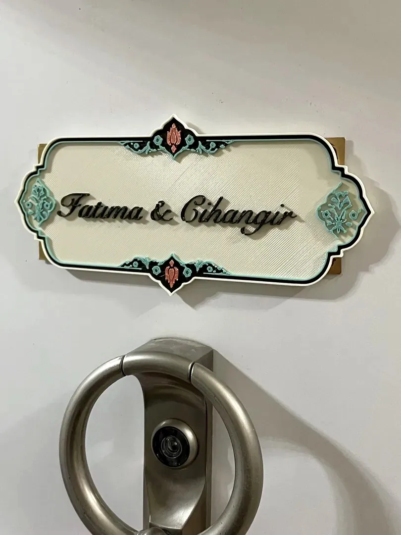 Kişiye Özel Kapı İsimliği