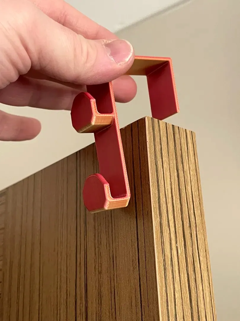 Kapı Üstü Askı - Tekli veya Çiftli Kanca, 43 mm