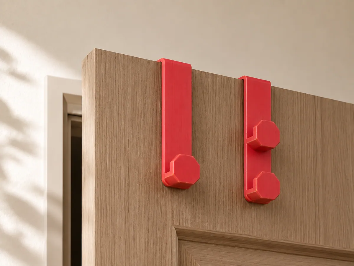 Kapı Üstü Askı - Tekli veya Çiftli Kanca, 43 mm