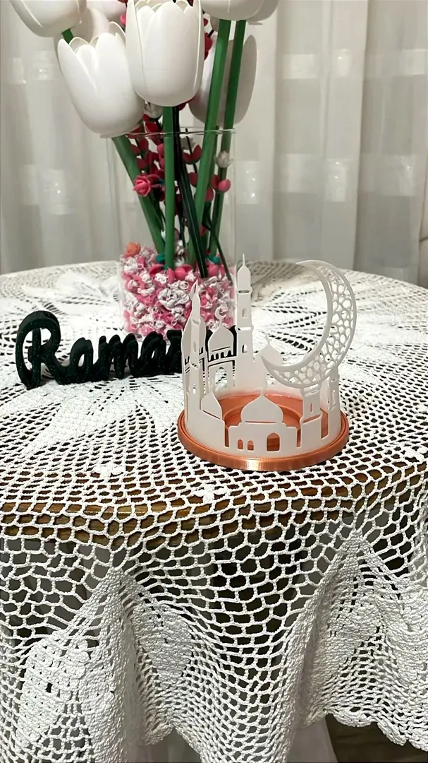 Hilal Siluetli Tealight Mumluk