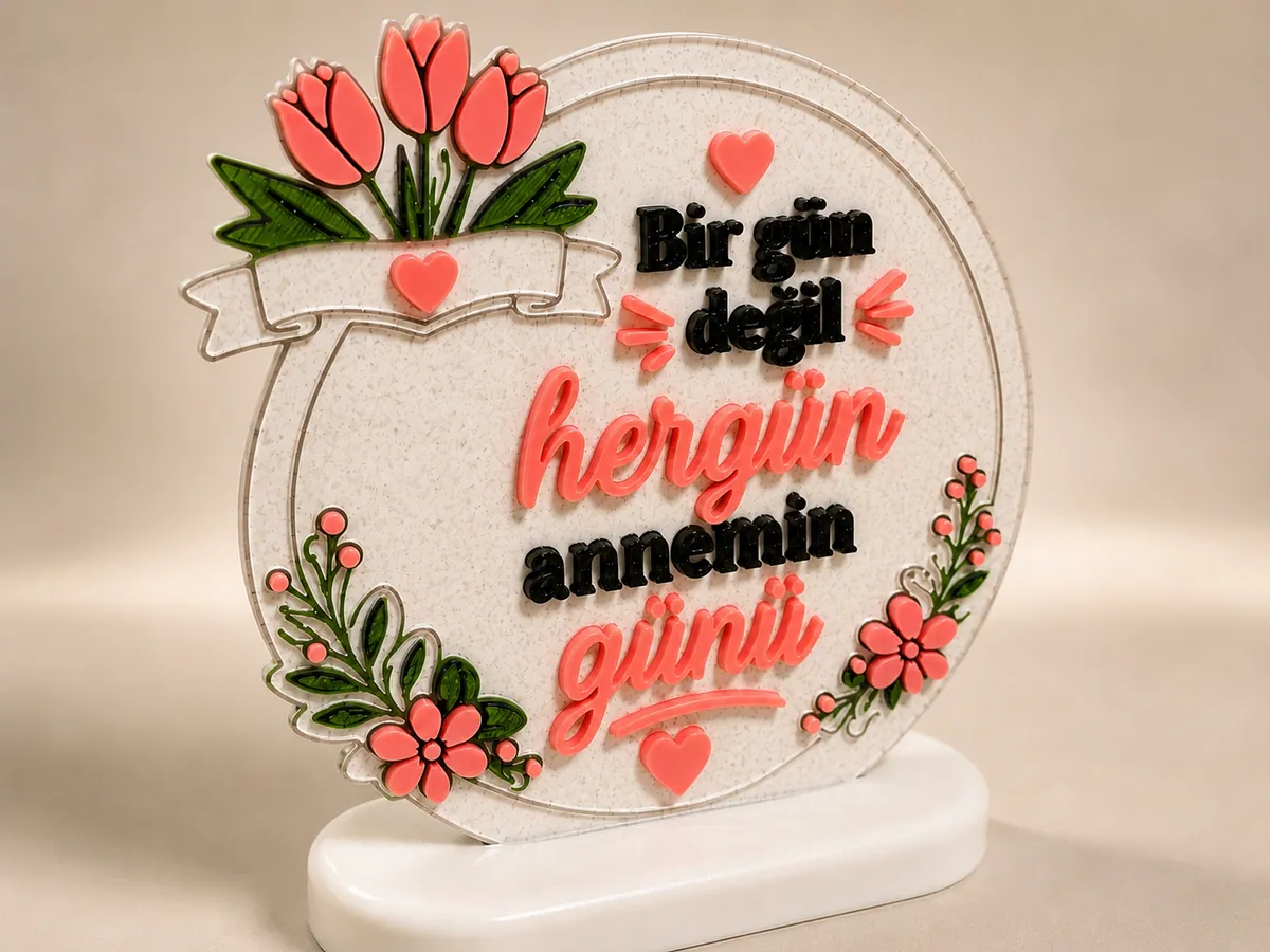 Anneler Günü Plaketi (Türkçe) – 3 Boy