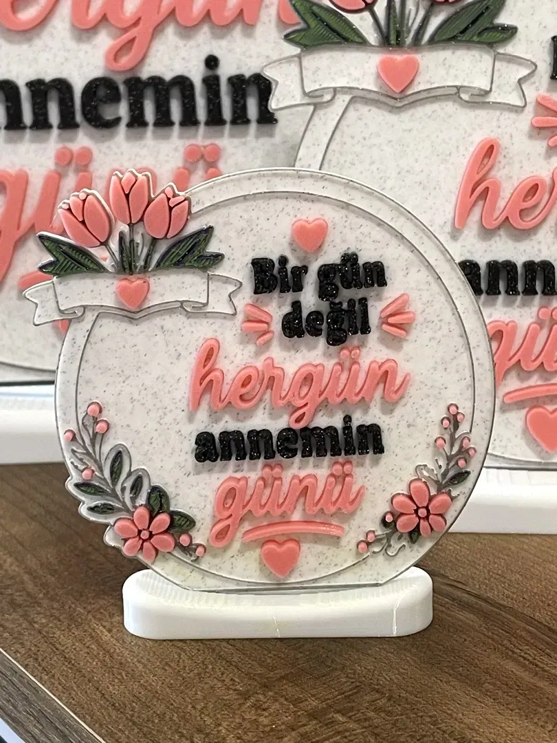 Anneler Günü Plaketi (Türkçe) – 3 Boy