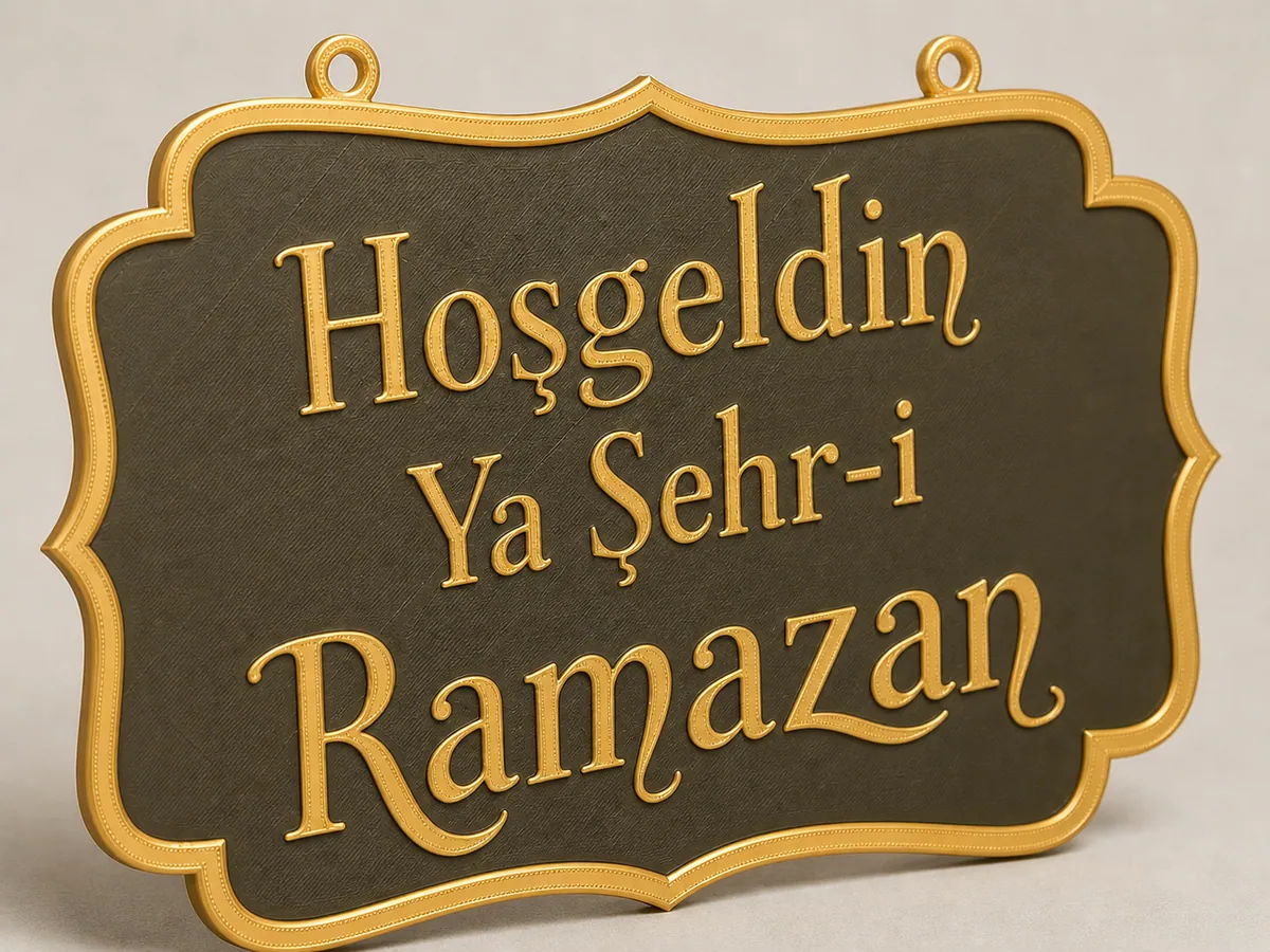 Ramazan Kapı Levhası – Hoşgeldin Ya Şehr-i Ramazan