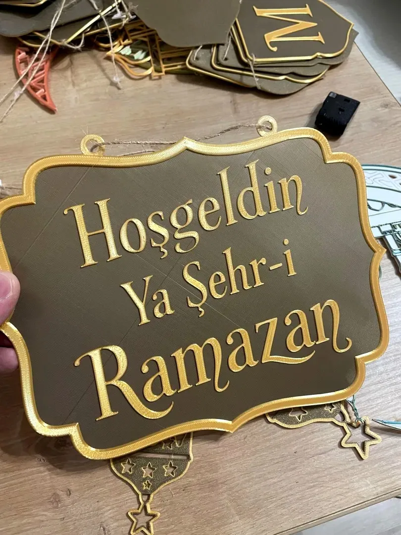 Ramazan Kapı Levhası – Hoşgeldin Ya Şehr-i Ramazan