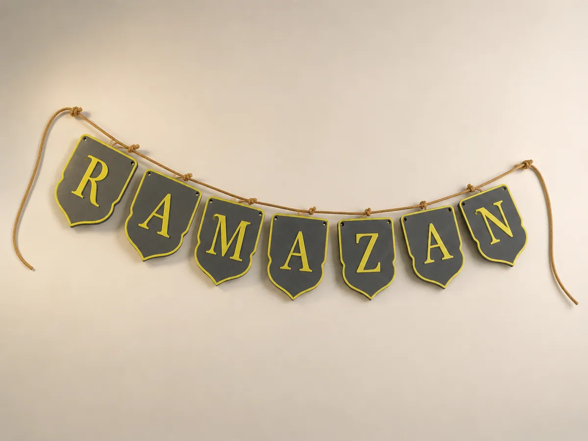 İslami Harf Flama Süsü – Tam Alfabe