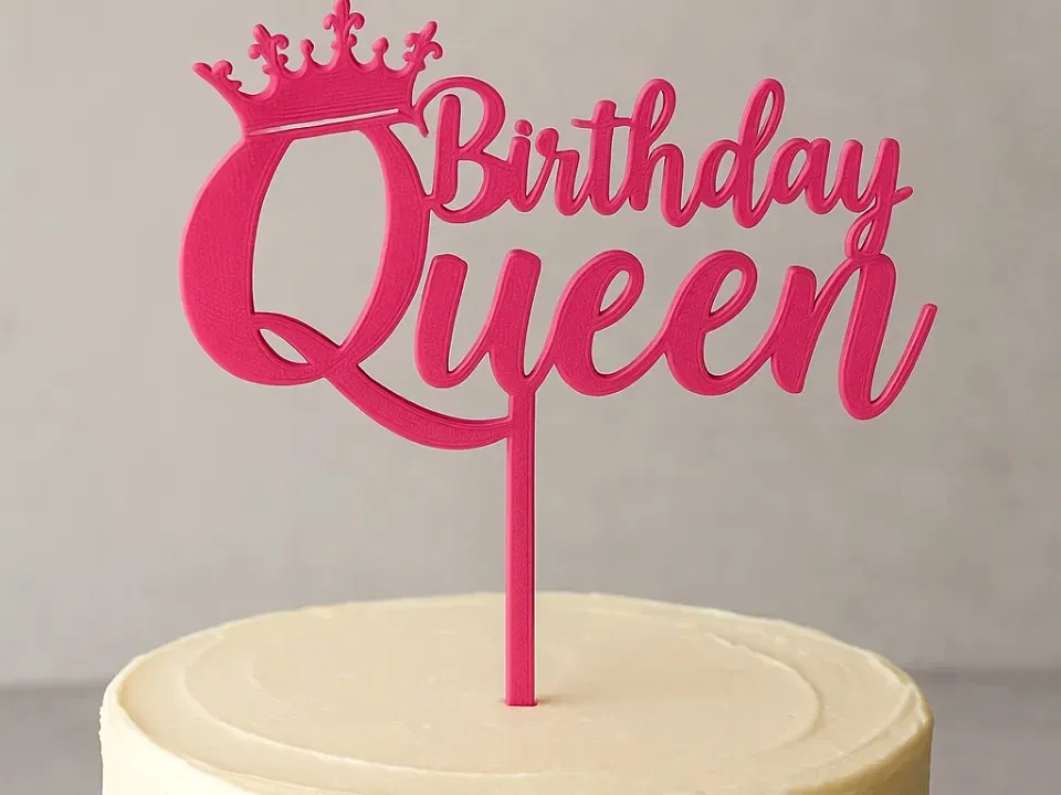 Birthday Queen Taç Pasta Süsü