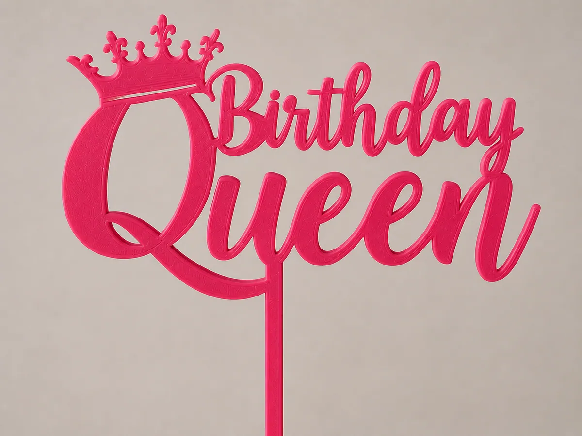 Birthday Queen Taç Pasta Süsü