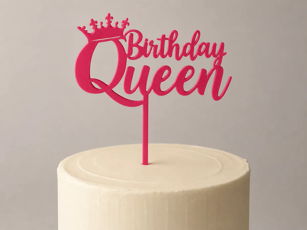 Birthday Queen Taç Pasta Süsü