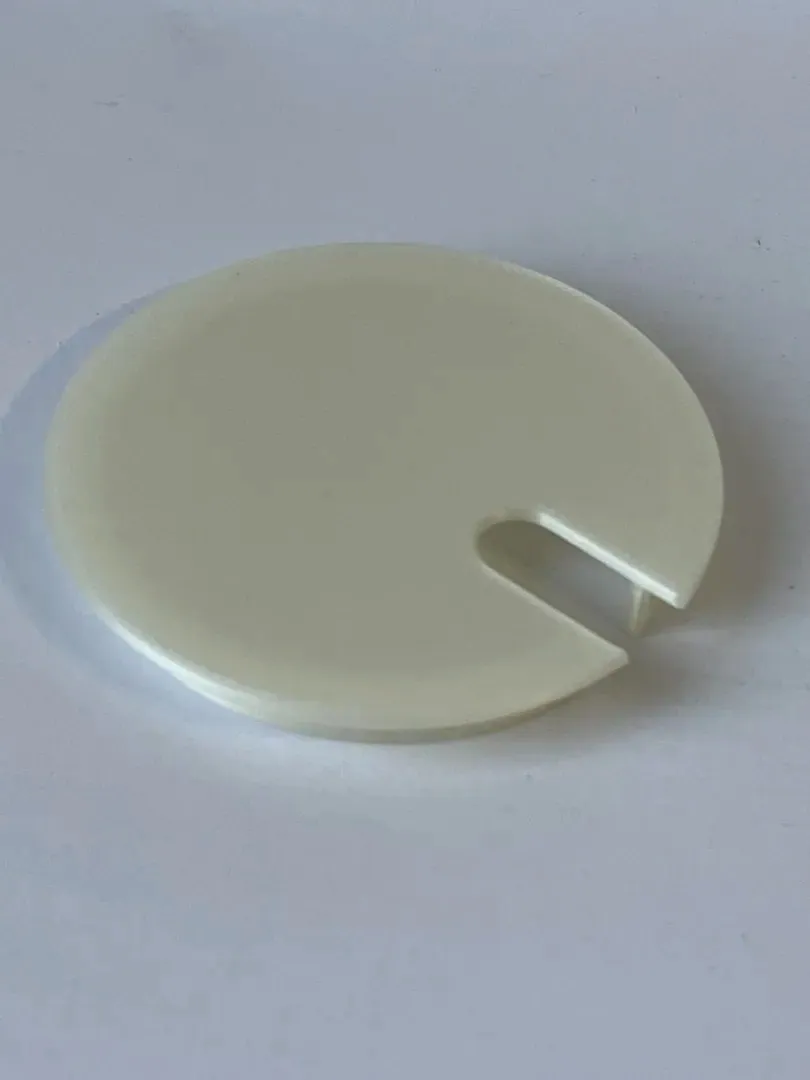 Masa Kablo Deliği Kapağı – 80 mm — gerçek baskı fotoğrafı