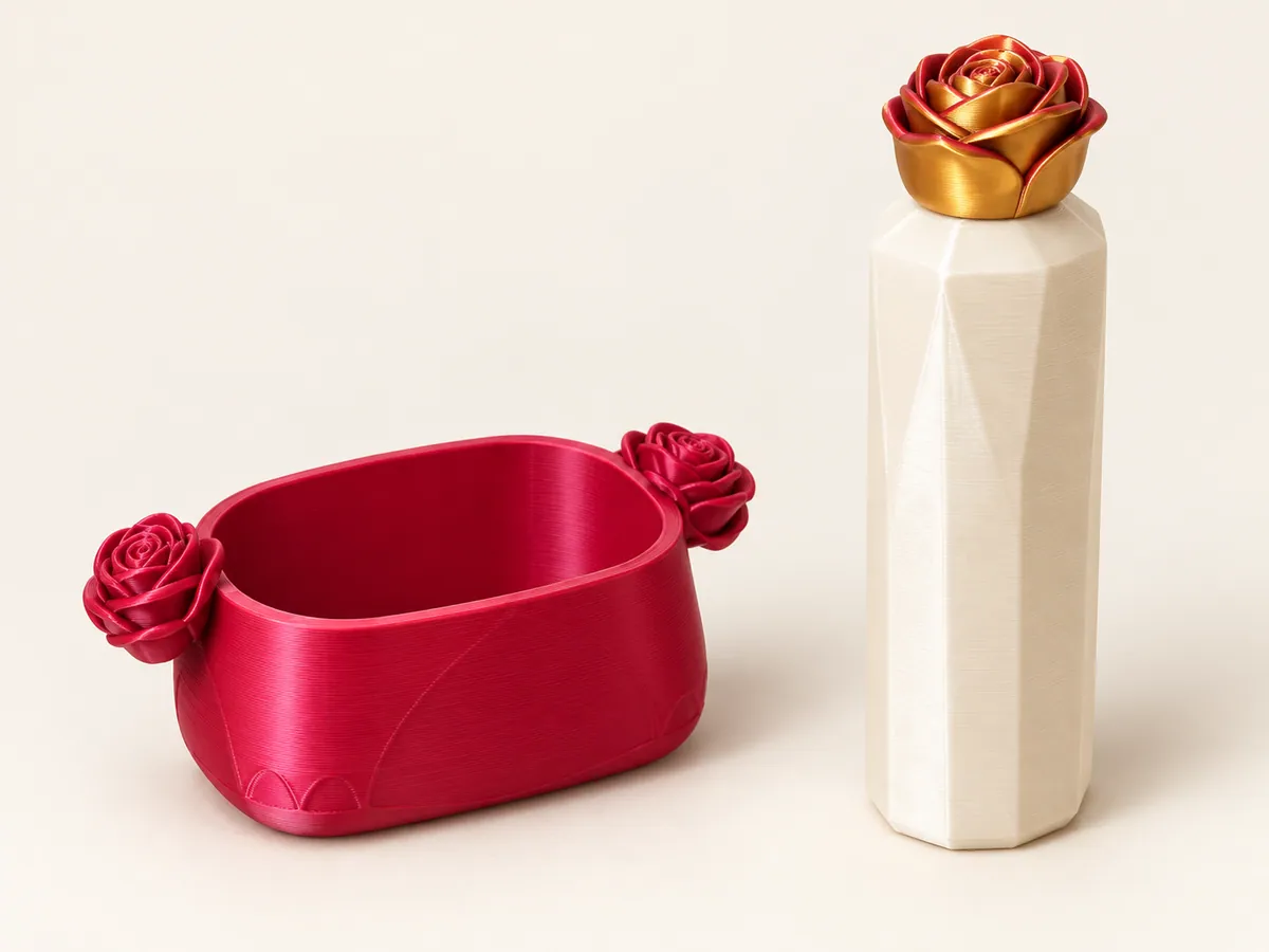 Gül Saplı Şekerlik ve Kolonya Seti