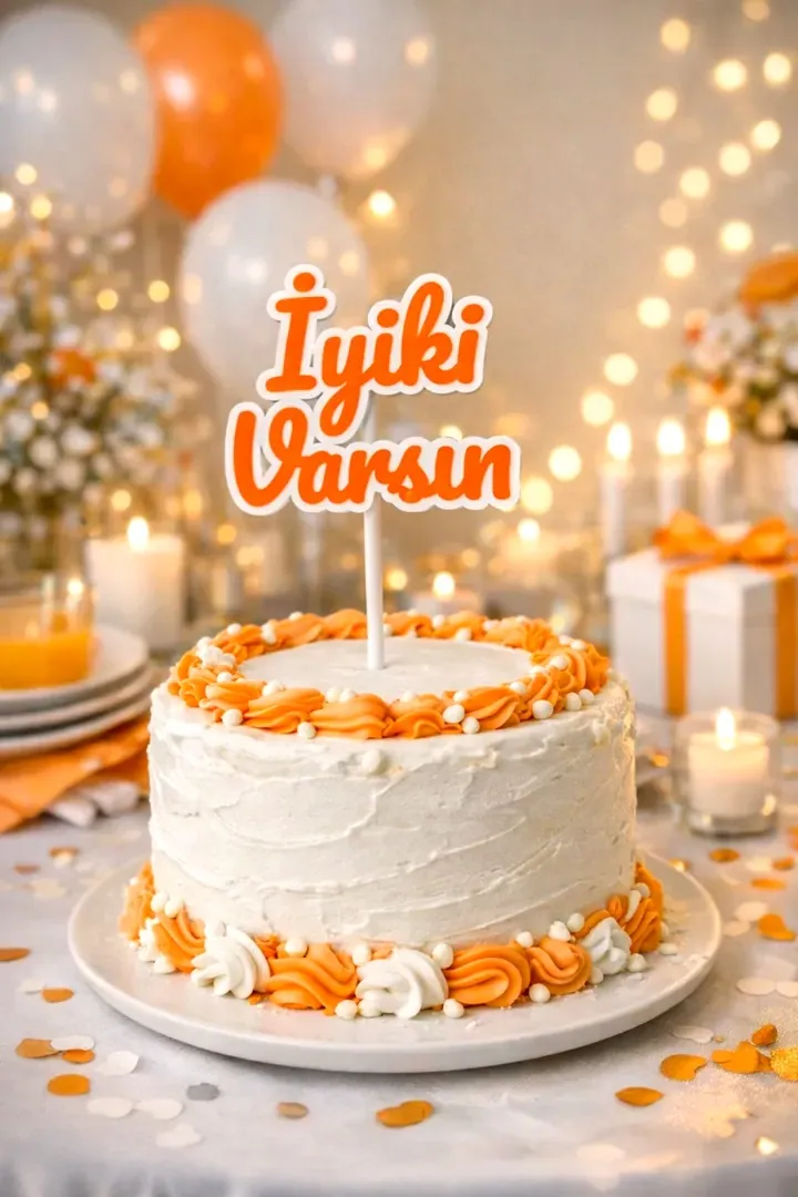 Doğum Günü Pasta Süsü – 4 Parçalı Set
