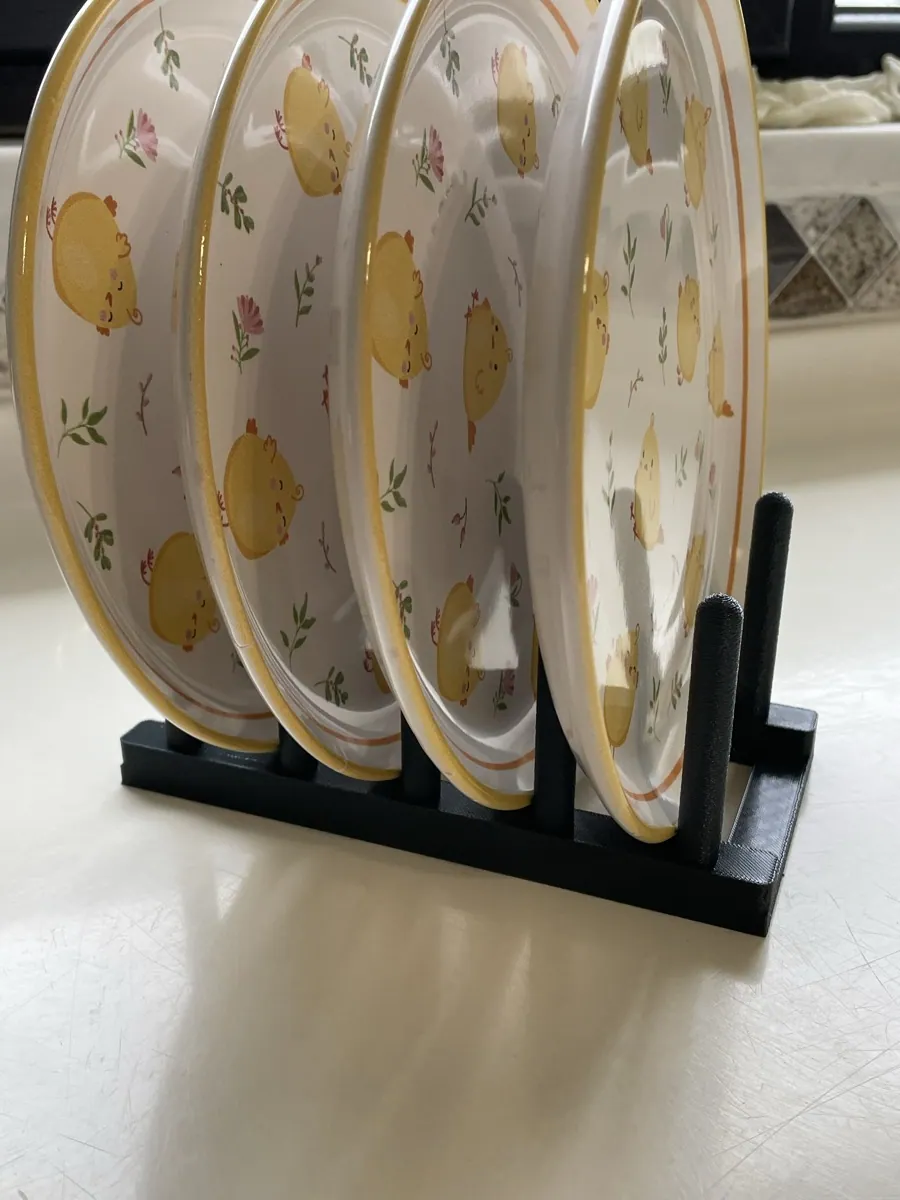 Tabak Kurutma Standı – 4 Tabaklık — gerçek baskı fotoğrafı