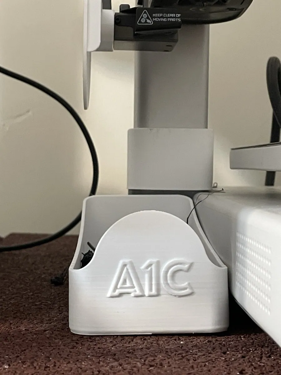 Filament Atık Kutusu ve Silecek Tutucu – Bambu Lab A1 Serisi — gerçek baskı fotoğrafı
