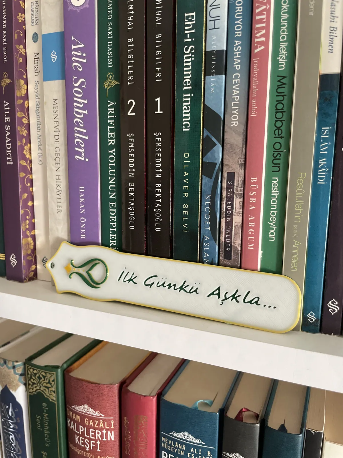 Serhendi Hat Kitap Ayracı – Püsküllü — gerçek baskı fotoğrafı