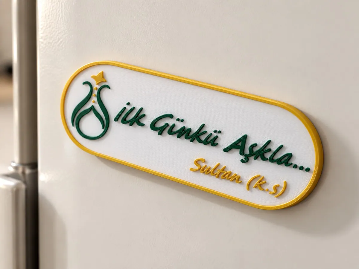Serhendi Hat Buzdolabı Magneti – İlk Günkü Aşkla
